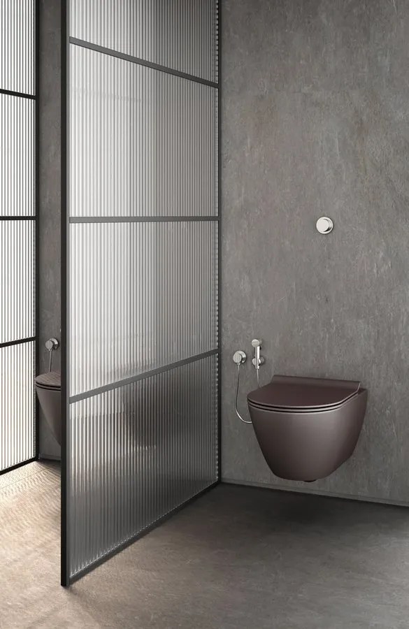 GSI GSI, PURA závesná WC misa, Swirlflush, 36x55cm, creta dual-mat, 881508