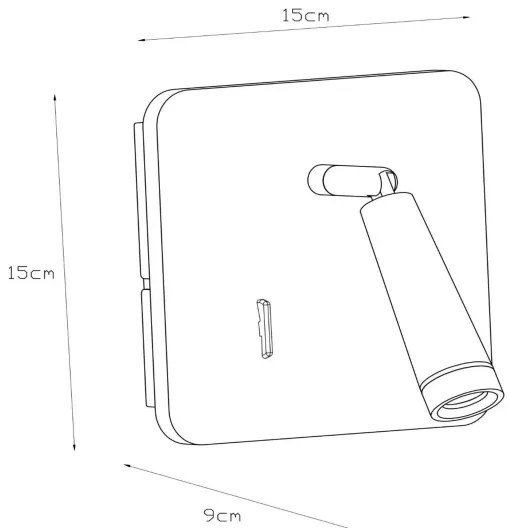 Lucide 77282/03/31 - LED Nástenné bodové svietidlo OREGON LED/4W/230V USB biela