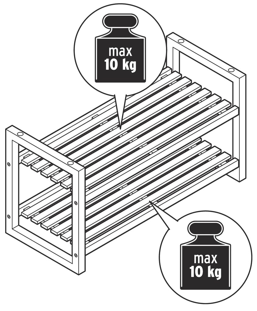 Stohovateľné regály