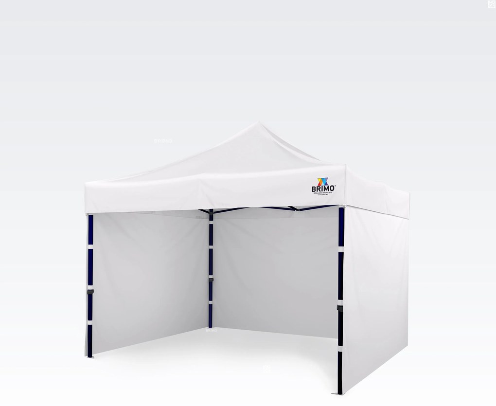 BRIMO Altánok 3x3 m Oceľový Rám s 3 Stenami: Pracovný Stan pre Remeselníkov - s 3 stenami - Biela 22