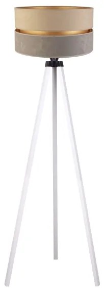 Duolla - Stojacia lampa DUO 1xE27/60W/230V pr. 44 cm béžová/šedá/biela