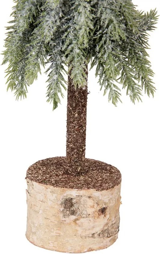 Vianočné dekorácie ihličnatý stromček na dreve - Ø 10*35 cm