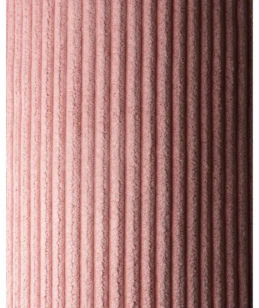 Ružový menčestrový detský pohovkový vankúš Roll – Wigiwama