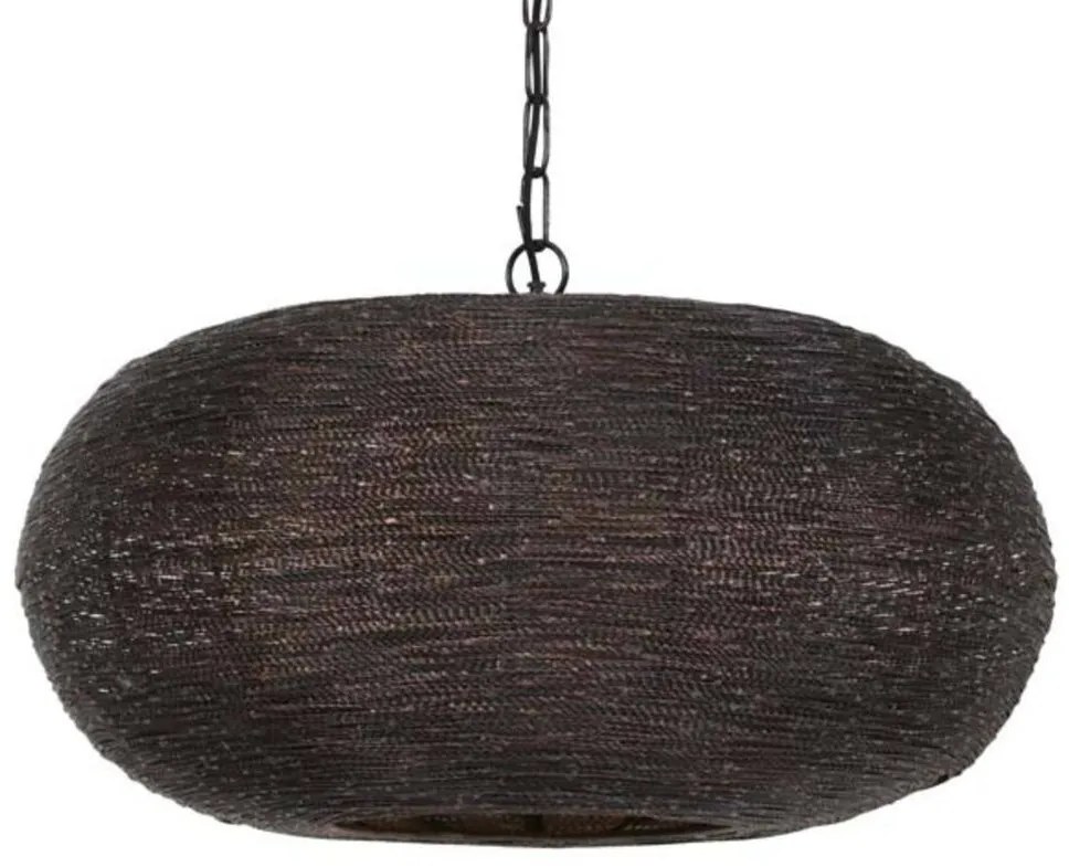 Bronzovo-hnedé závesné kovové svetlo Nadra - Ø55*27cm