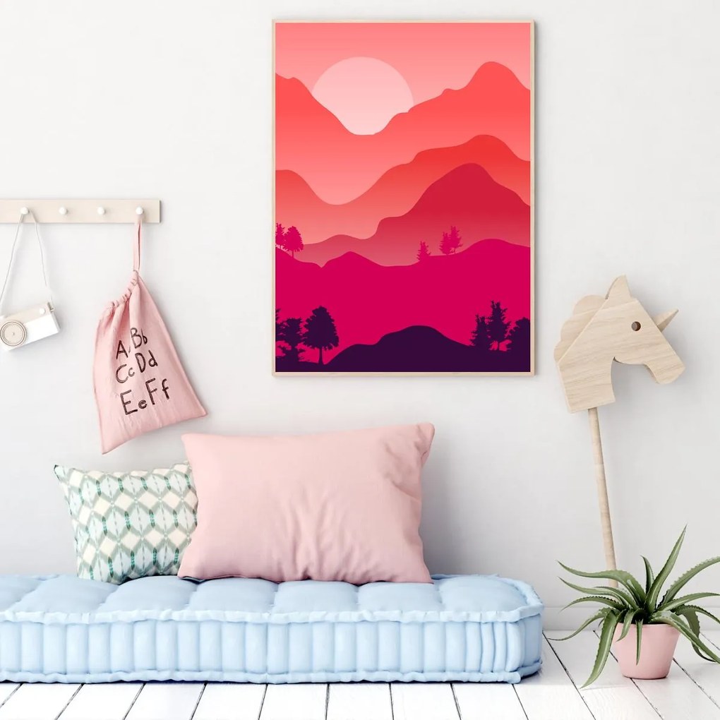 Plagát - Horská krajina (A4)