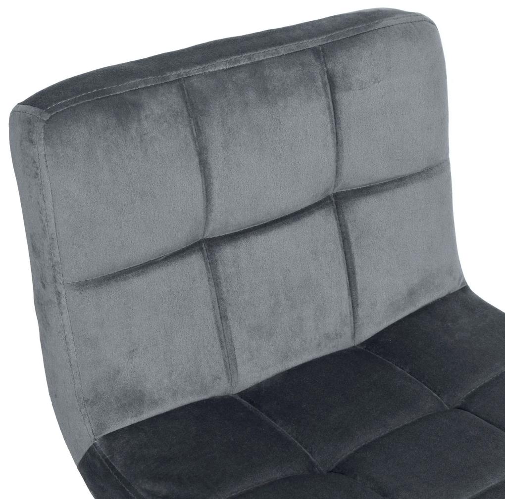 Barová stolička arako black velvet grafit | jaks
