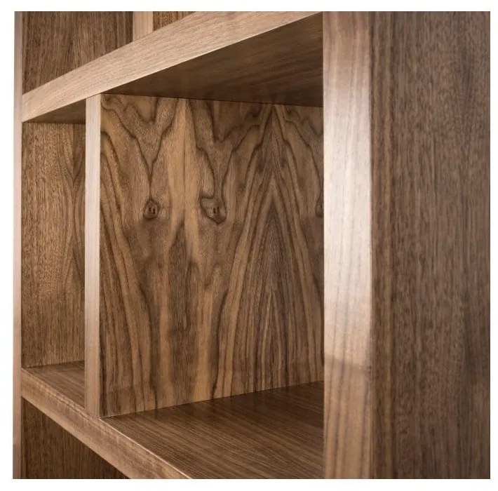 Knižnica v dekore orecha v prírodnej farbe 70x198 cm Berlin – TemaHome