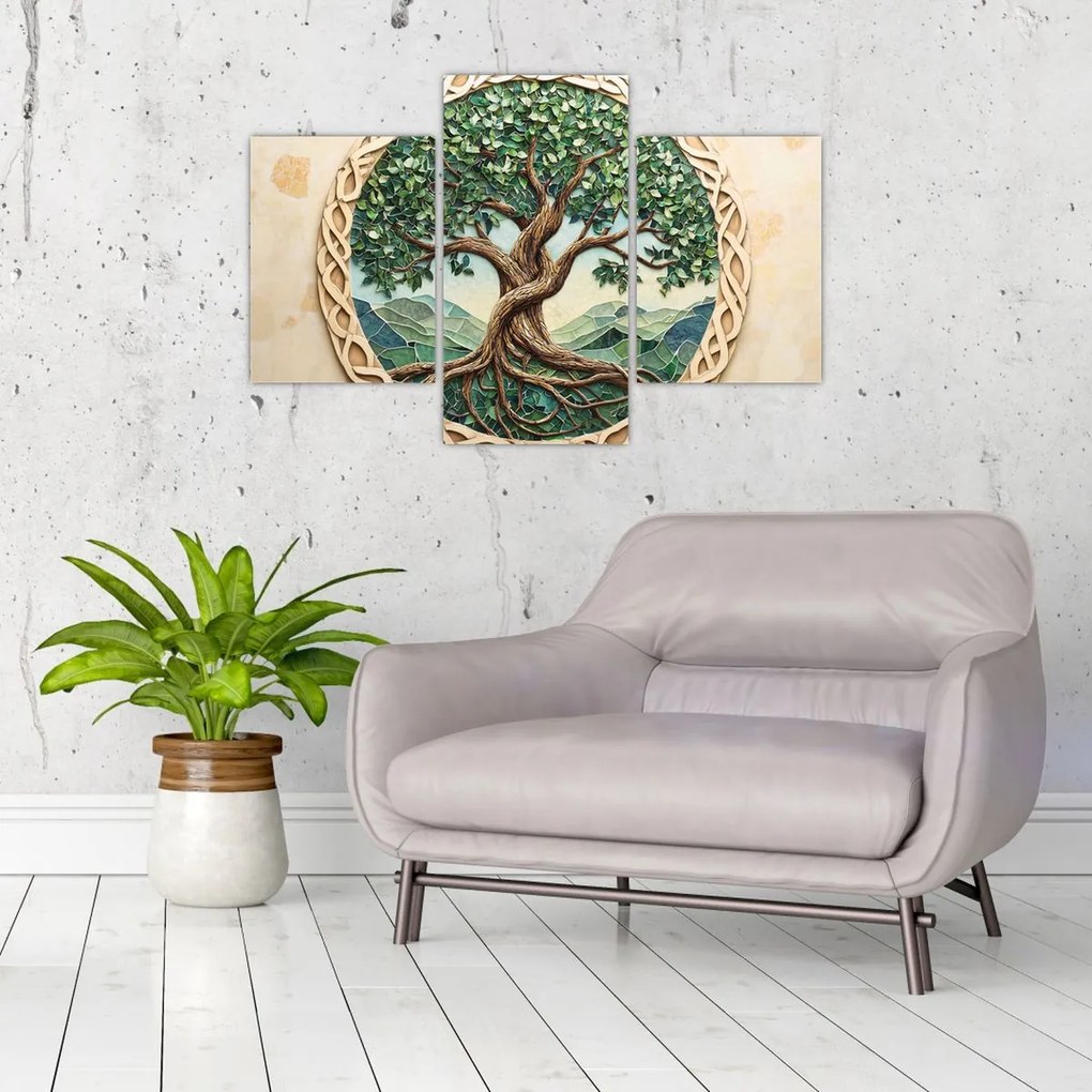 Obraz – Prepletený strom života (90x60 cm)