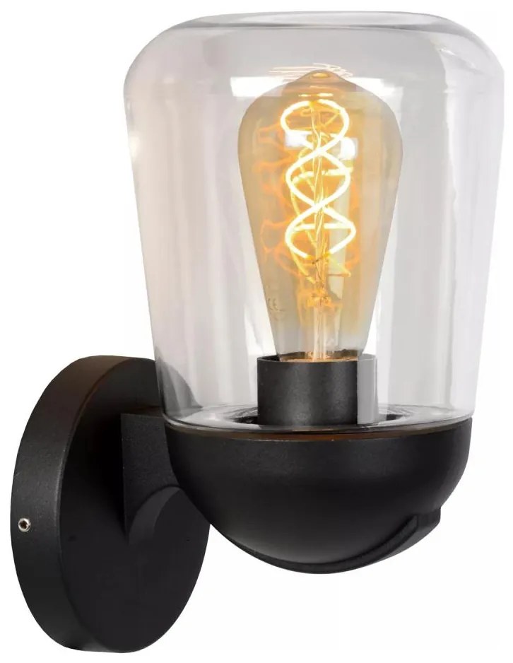Lucide 27837/01/30 - Vonkajšia nástenná lampa TULSA 1xE27/40W/230V IP44 čierna