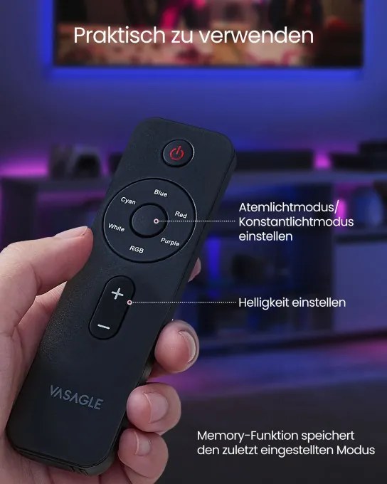 Stolík pod televízor s LED osvetlením LTV331T21