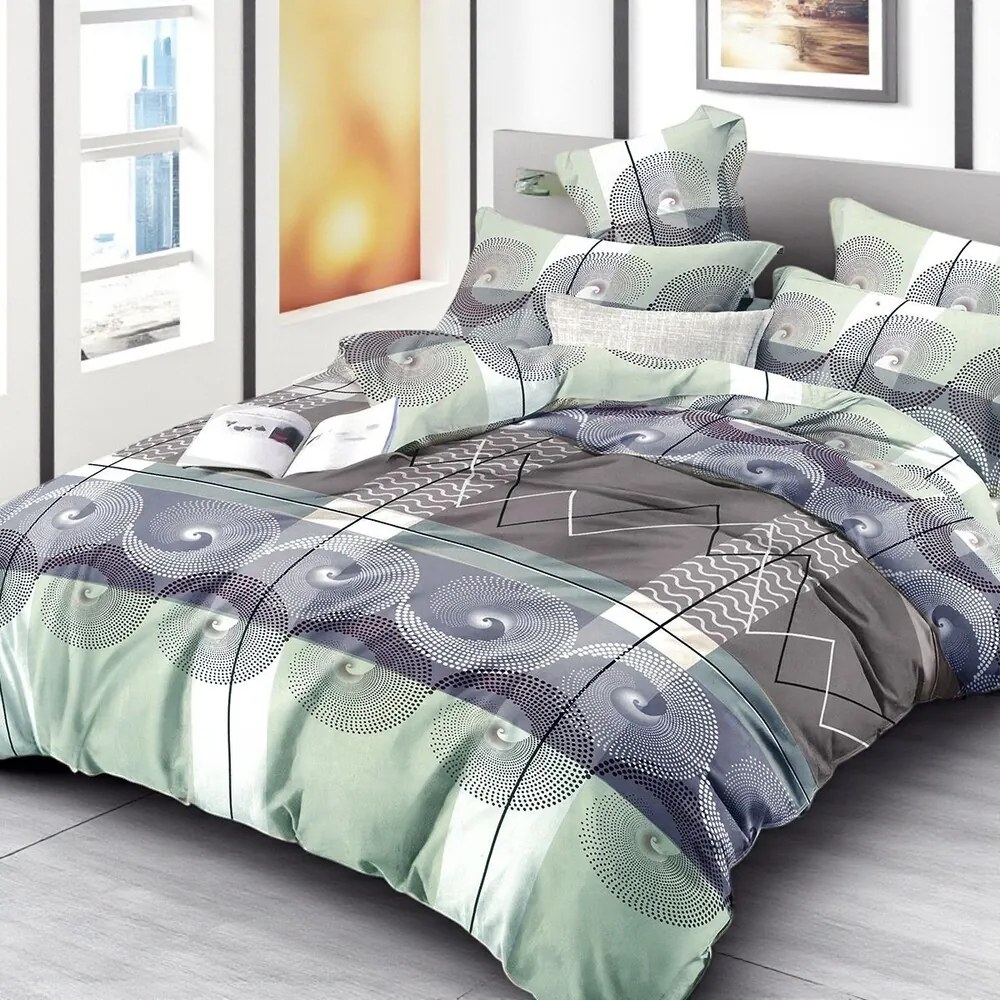 Bavlnené obliečky Homa REZOR WHIRL 7-dielna sada 140x200 cm