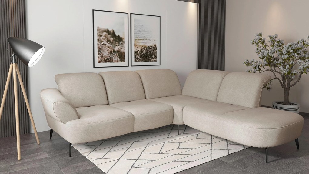 XXXLutz ROHOVÁ SEDAČKA, textil, béžová Sit & More - Sedačky - 000144013283