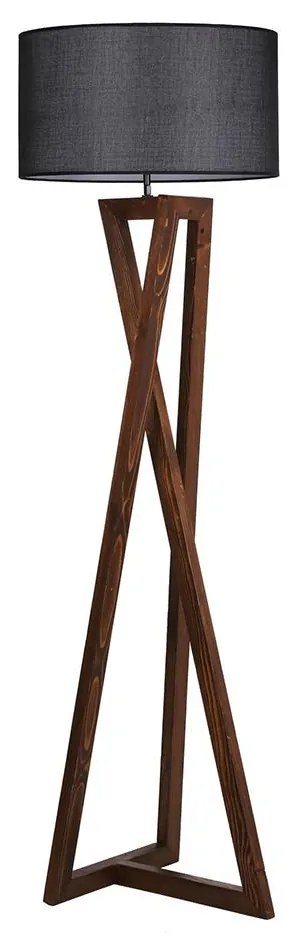 Asir Stojacia lampa MACKA 1xE27/60W/230V čierna/hnedá 534LUN2155