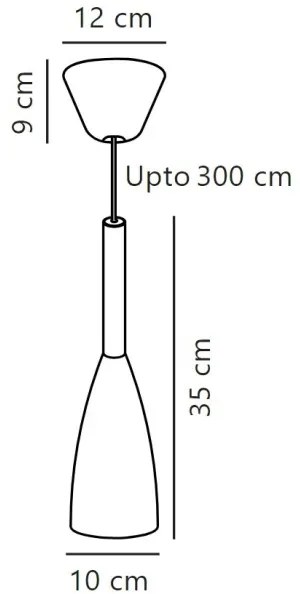 DFTP by Nordlux - Luster na lanku PURE 1xE27/40W/230V