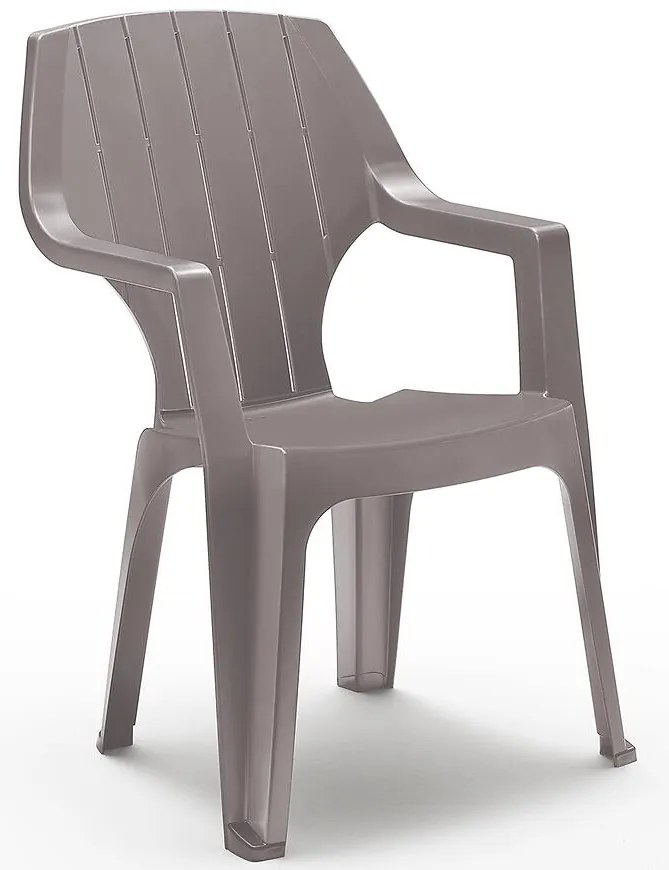 Plastová stolička Alta taupe