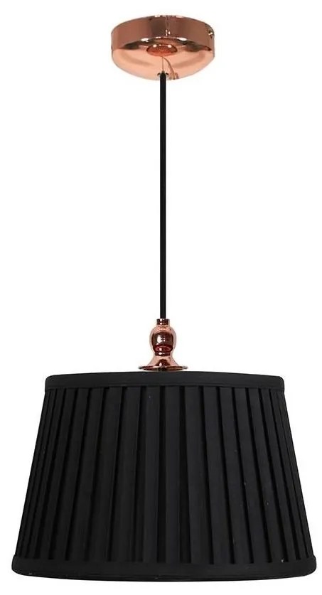 Luster na lanku AMORE 1xE27/60W/230V čierna