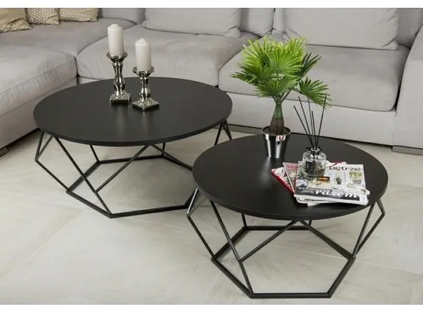 Konferenčný stolík DIAMOND 40x70 cm čierna