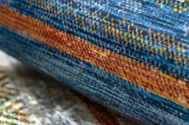 Protišmykový koberec / behúň ANDRE 35950 modrý / žltý