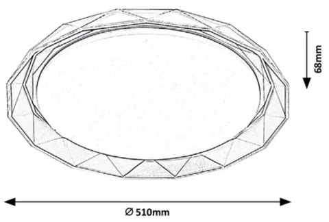 Rabalux - LED Stropné svietidlo LED/48W/230V