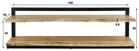 TV-skrinka 21-58 Edge 180cm Drevo Acacia - Komfort-nábytok