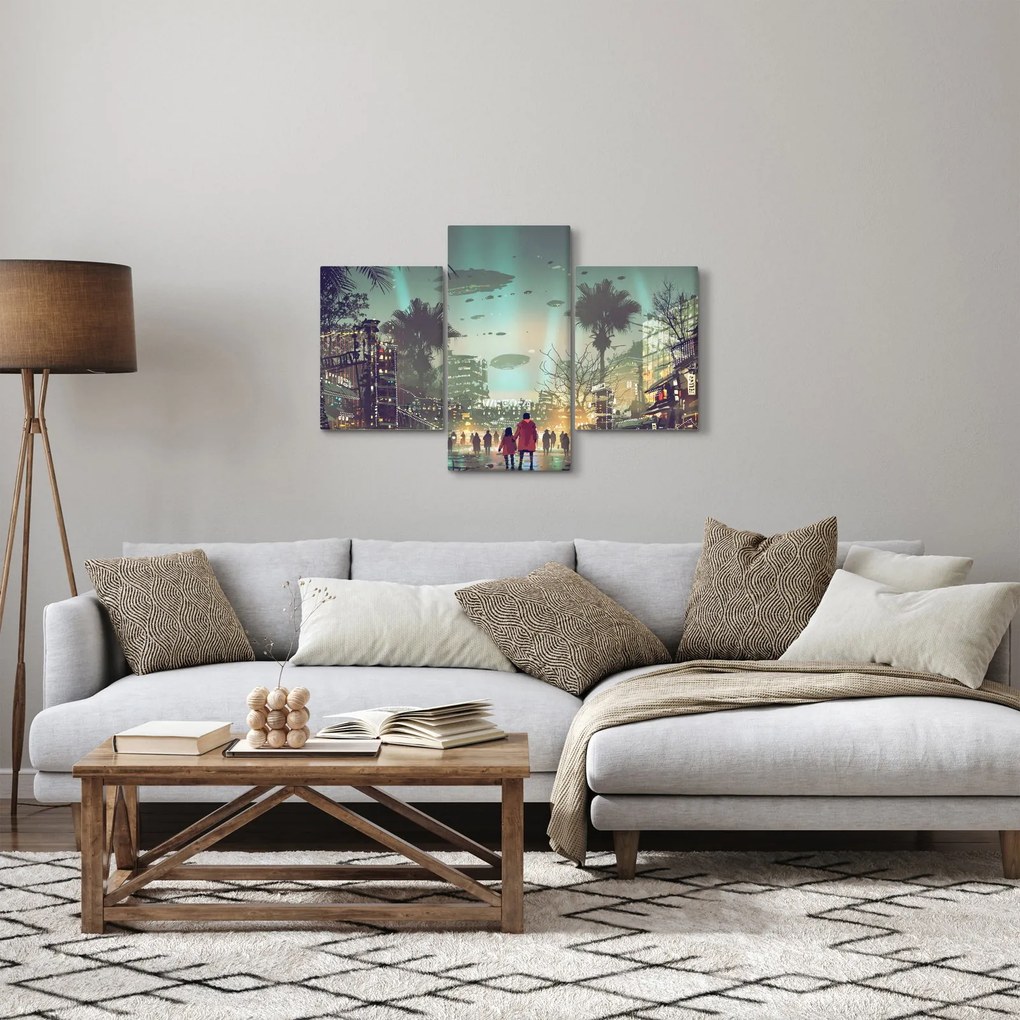 Obraz - mesto v budúcnosti (90x60 cm)