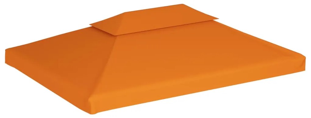 vidaXL Náhradná strieška na altánok 310 g/m², oranžová 3x4 m