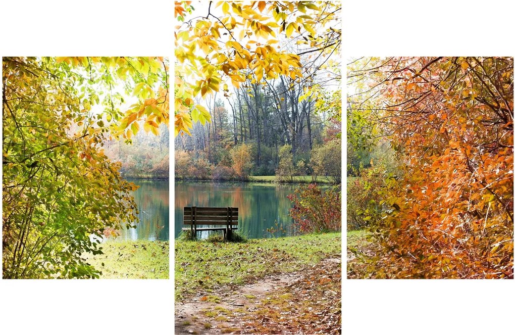 Obraz rybníka (90x60 cm)