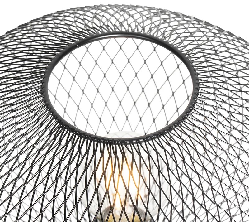Industriálna stolná lampa statív čierny - Molly
