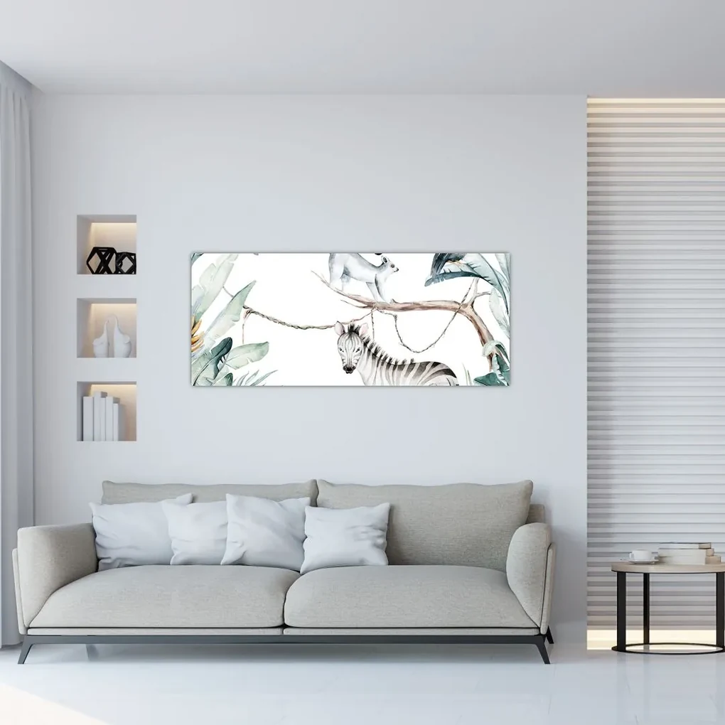 Obraz - Exotické zvieratká (120x50 cm)