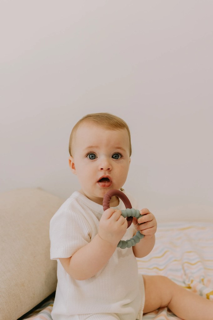 Hryzadielko Slnko, zelené/fialové