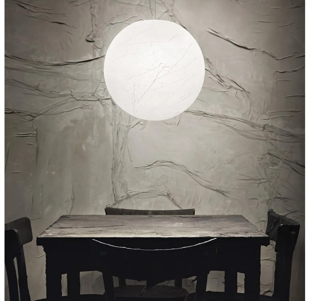 Ideal Lux - Luster na lanku CARTA 1xE27/25W/230V pr. 30 cm biela