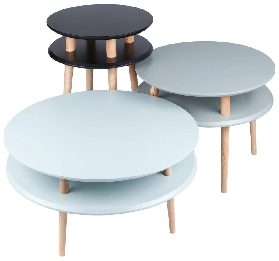 Tmavosivý konferenčný stolík Ragaba UFO, ⌀ 57 cm