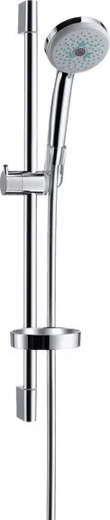 Hansgrohe Croma 100, sprchová súprava Multi so sprchovou tyčou 65 cm a miskou na mydlo, chrómová, HAN-27775000
