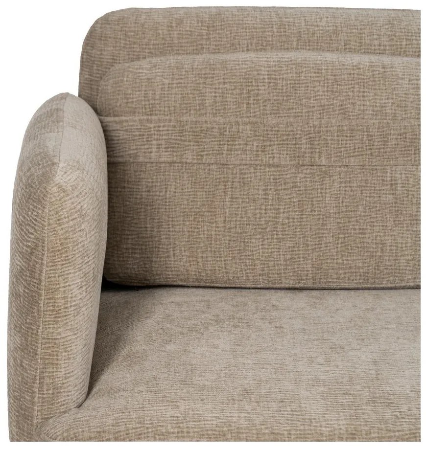 Béžová ženilková pohovka 127 cm Bind – Ixia