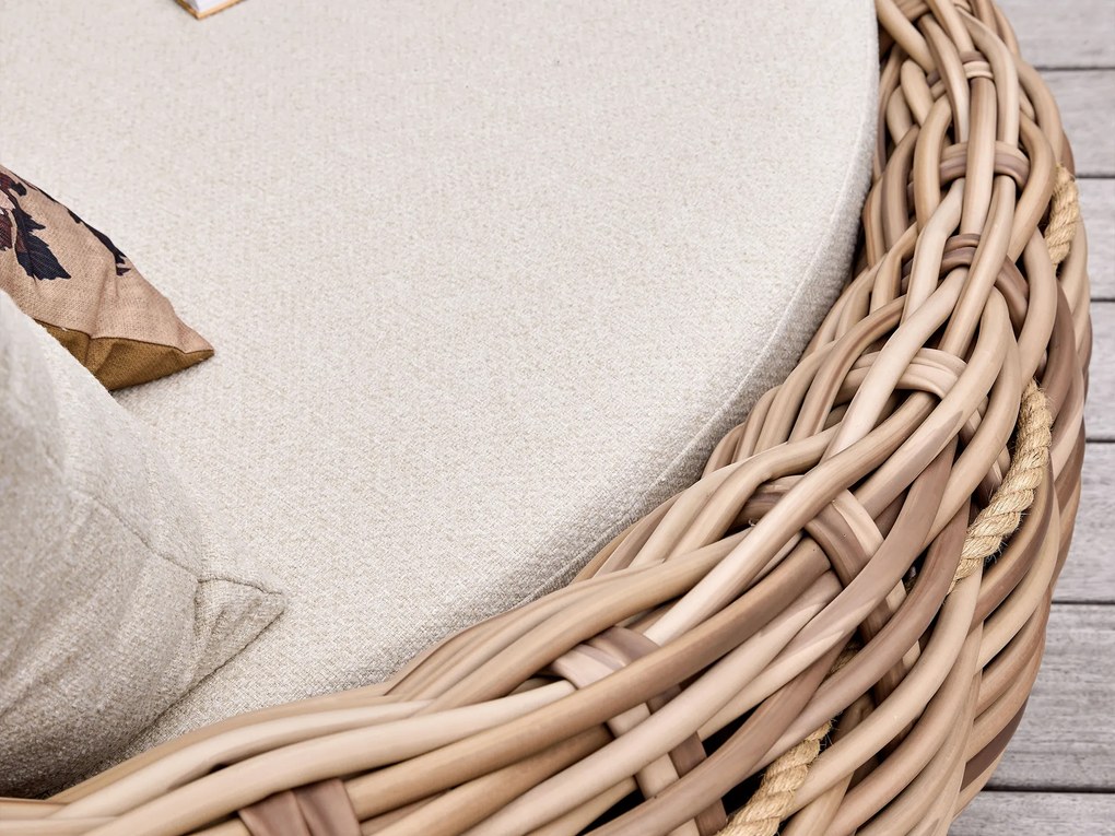 Cocoon ratanové ležadlo mocca