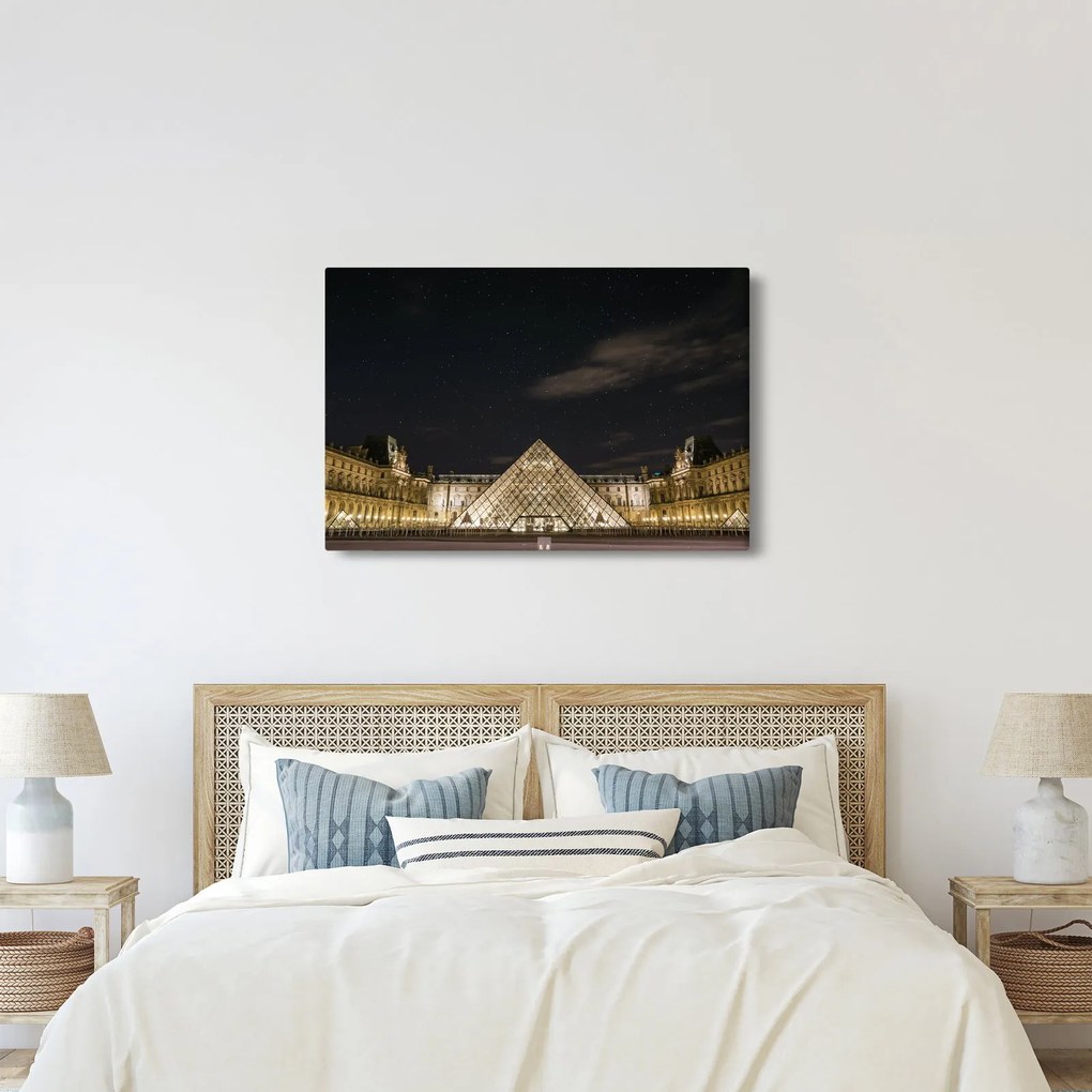 Obraz - Louvre v noci (90x60 cm)