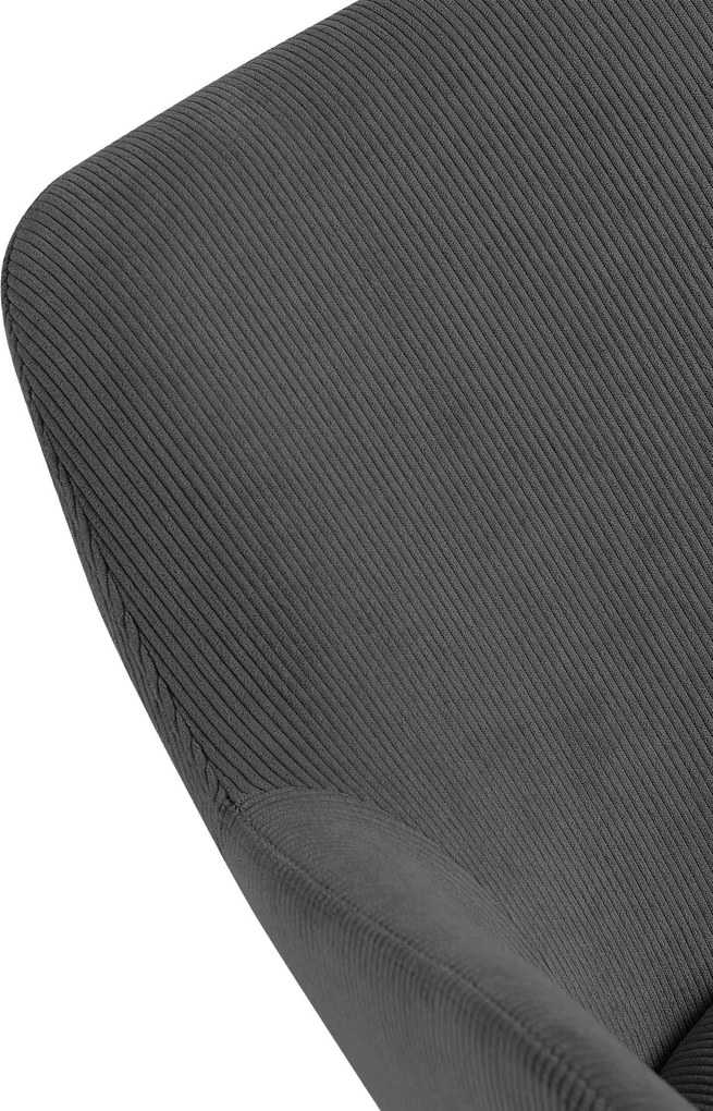 Jedálenská stolička Olema látka cord - sivá