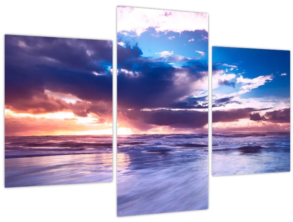 Obraz - Západ slnka pri mori (90x60 cm)