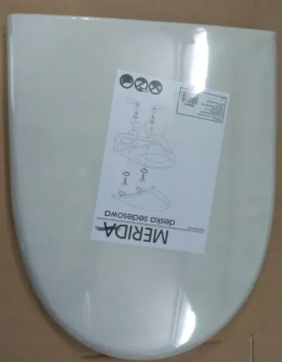 Cersanit Merida, toaletné sedátko pomaly padajúce z polyprepylénu, biela, K98-0084