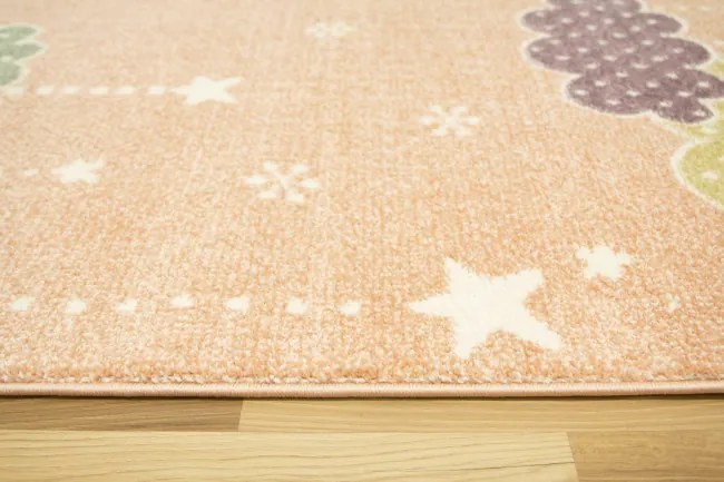 Detský koberec Lima B069A ružový