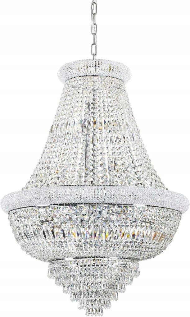 Závesné svietidlo Ideal Lux Dubai SP24 Cromo 243597 E14 24x40W 80cm IP20 chr