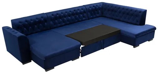 Veľká sedačka do obývačky Valdero, Dostupné poťahy: Magic Velvet 2250 + Magic Velvet 2250 + Senegal 825, Strana: Pravá