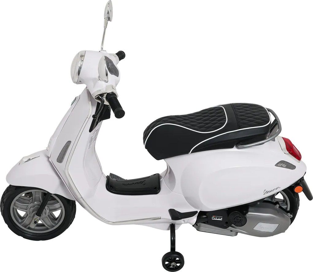 Ramiz Vespa Scooter ROMA Biela Detský motocykel