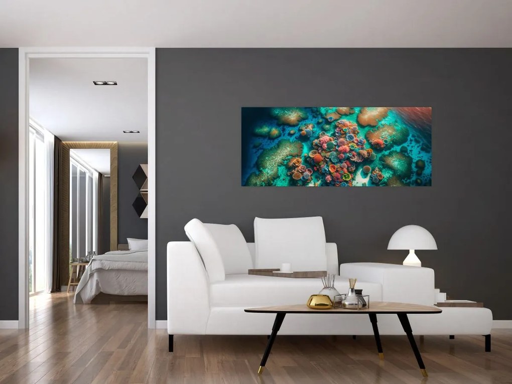 Obraz - Pohľad na more (120x50 cm)