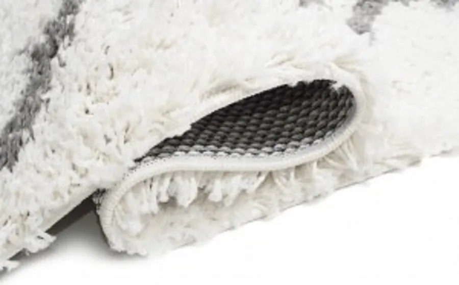 TA Koberec C090A KRÉMOVÁ/TMAVOSIVÁ BOHO Rozmer: 80x300 cm