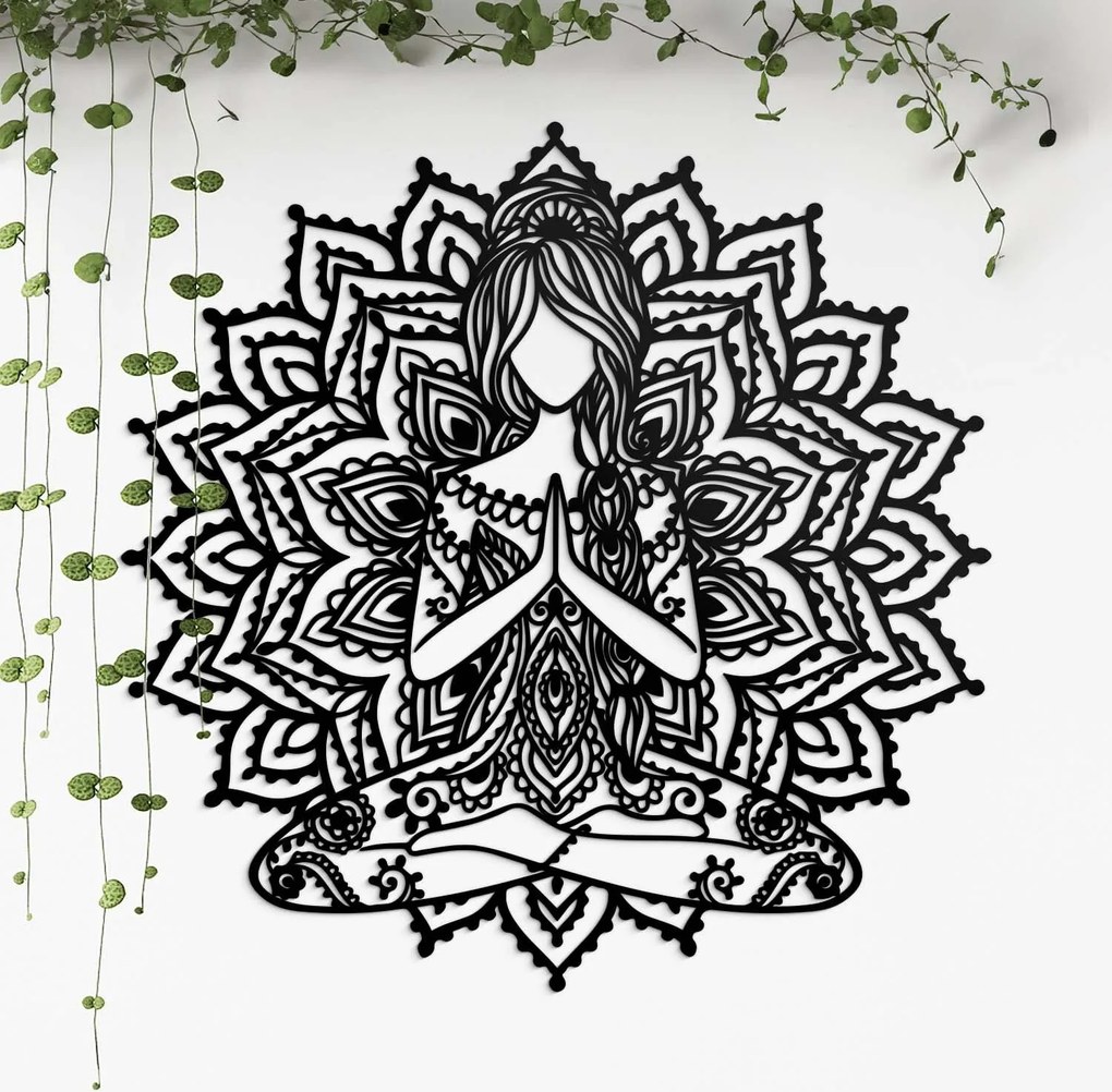 DUBLEZ | Boho mandala na stenu - Jogínka | Obraz