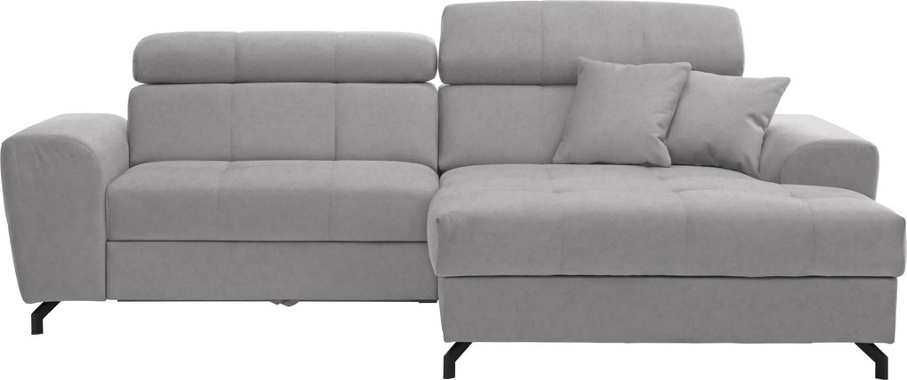 XXXLutz ROHOVÁ SEDAČKA, textil, svetlosivá Carryhome - Sedačky - 000812004413