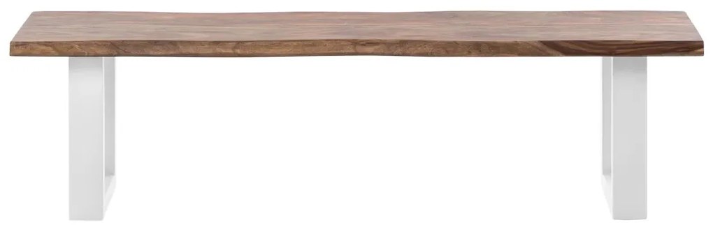 furniture-nabytek.cz - Masivní lavice Bullwer z palisandru, lakovaná, hnědá – 160×40 cm