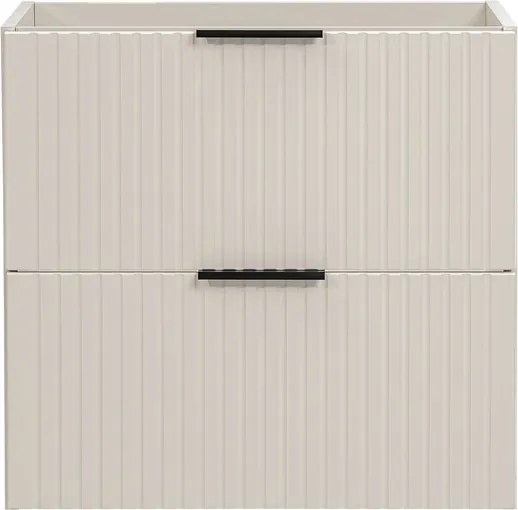 Závesná skrinka Adele Cashmere s doskou 60 cm kašmírová/dub evoke