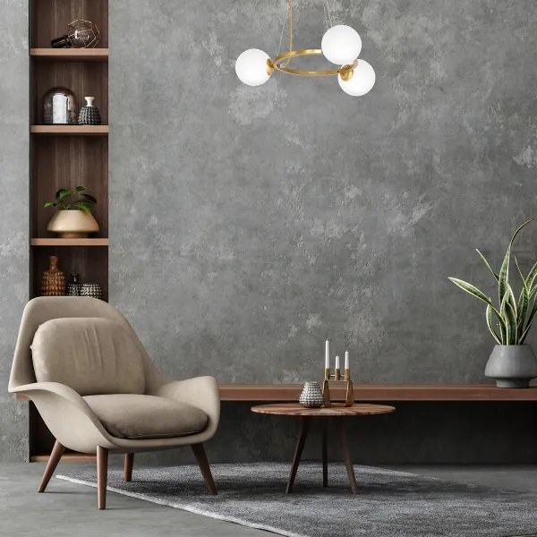 Luster na lanku VIENNA 3xE14/40W/230V zlatá